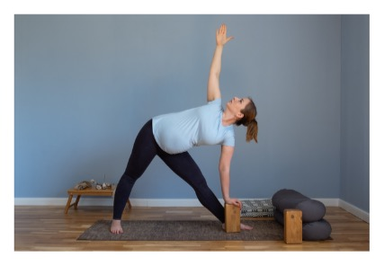 Triangle post - yoga blog on The Informed Pregnancy Blog